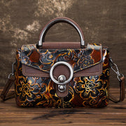 Retro cowhide embossed shoulder bag - MRSLM