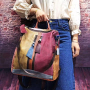 women's cowhide leather backpack, view 5 - MRSLM