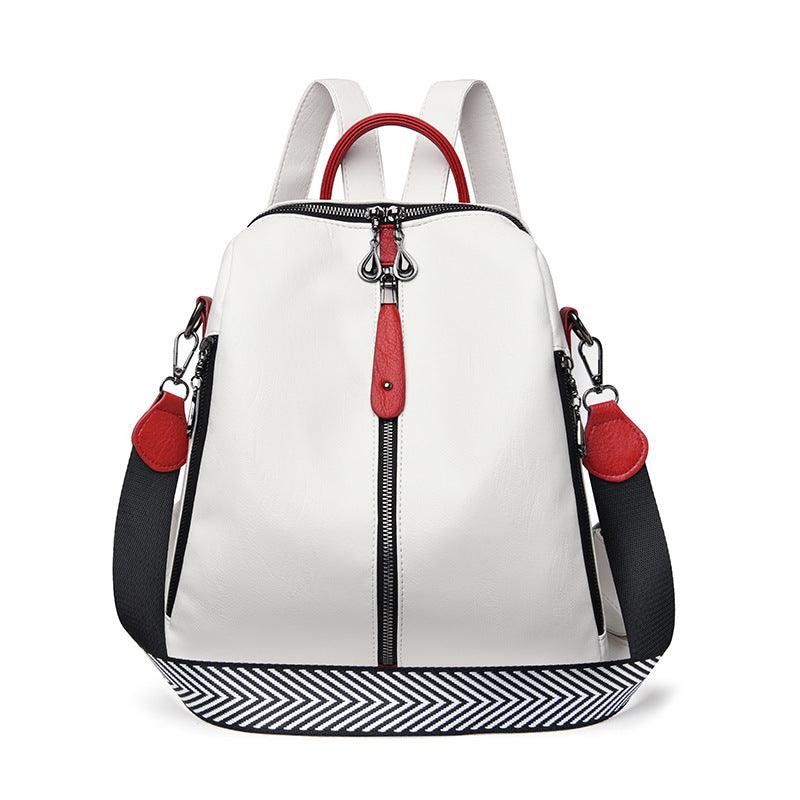 New Women Backpacks Soft Leather Backpack Fashion - MRSLM
