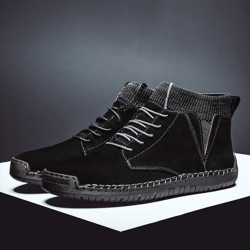 Men's winter high-top lace-up boots, view 4 - MRSLM