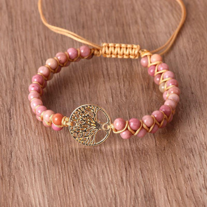 Natural Agate Beads, Hand-woven Yoga Friendship Lover Bracelet - MRSLM