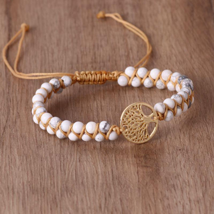 Natural Agate Beads, Hand-woven Yoga Friendship Lover Bracelet - MRSLM