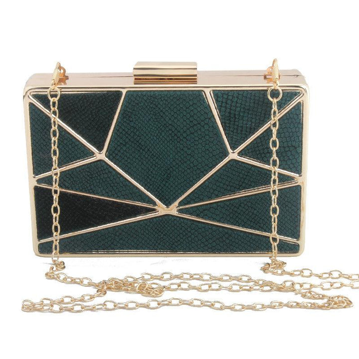 Fashion Trend Elegant Atmosphere Lady Solid Color Flannel Dinner Bag - MRSLM