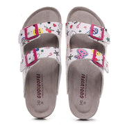 Double buckle slide sandals, view 3 - MRSLM