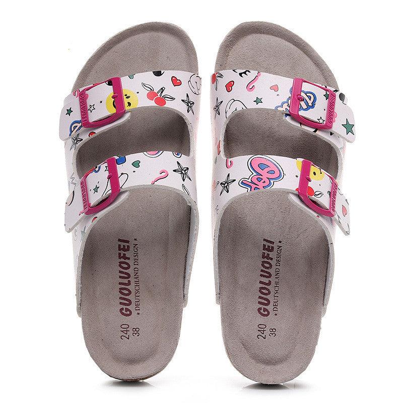Double buckle slide sandals, view 3 - MRSLM