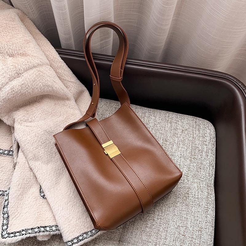 Fashion Simple Texture Single Shoulder Messenger Bag - MRSLM