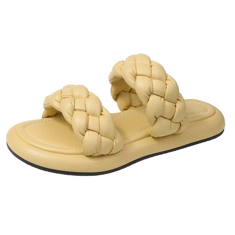 Women's flat sponge cake sandals, view 3 - MRSLM