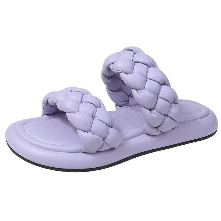 Women's flat sponge cake sandals, view 4 - MRSLM
