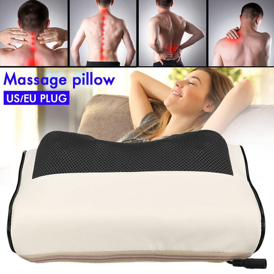 Heated Electric Pillow Relax Shoulder Pillow Massage Pillow Neck Massager Infrared Heating Massage Shoulder Heated Fingertip - MRSLM
