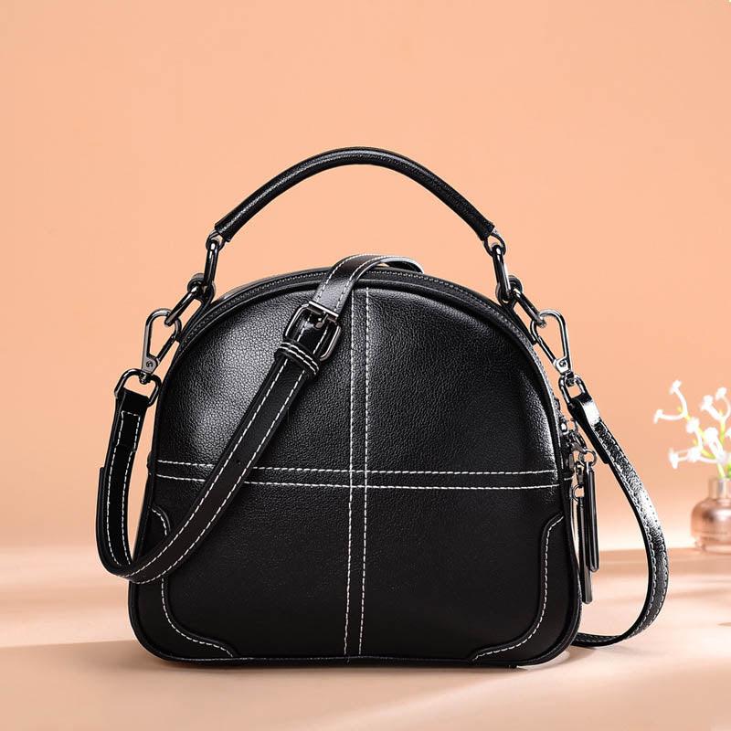 Fashion Simple Portable Leather Handbags - MRSLM