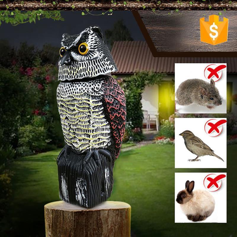 Outdoor garden farm bird repellent owl decoy - MRSLM