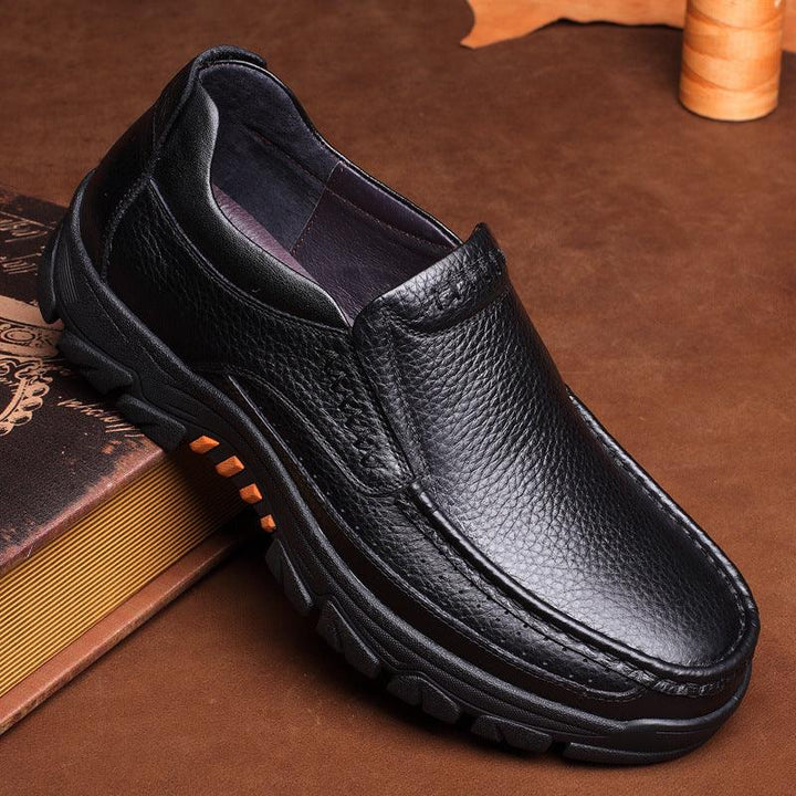 Fashionable Breathable Soft Sole Business Leather Shoes - MRSLM