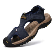 anti-slip cowhide beach sandals, view 5 - MRSLM