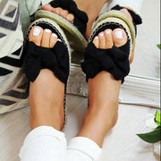 Flat slide slippers with EVA sole, view 6 - MRSLM