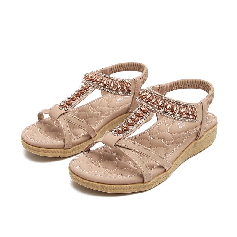 Women's flat flip flops, view 4 - MRSLM