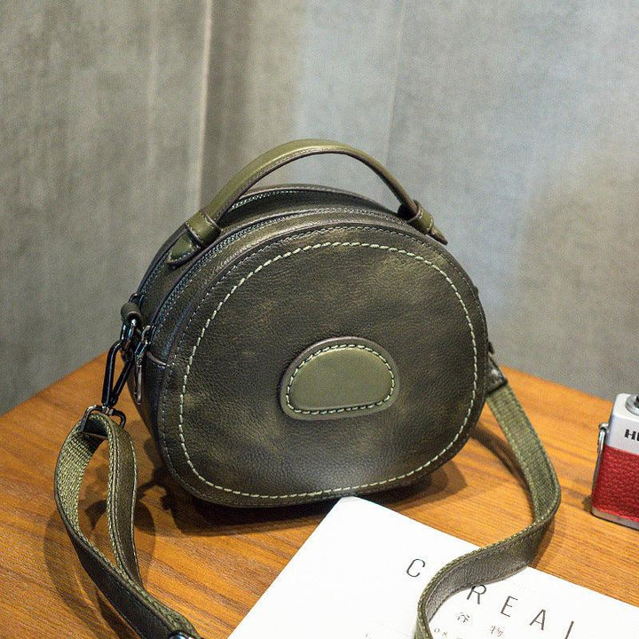 Retro Fashion One-shoulder Messenger Small Round Bag - MRSLM