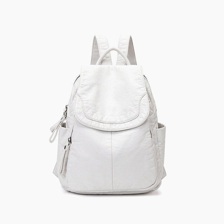 Casual Soft Leather Ladies Small Backpack - MRSLM