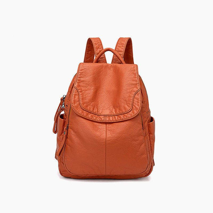 Casual Soft Leather Ladies Small Backpack - MRSLM