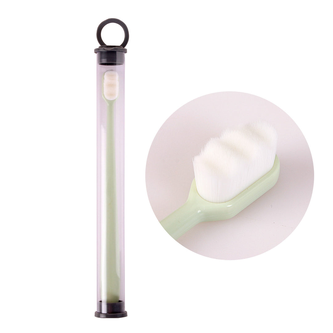 Cepillo de dientes ultrafino cepillo de limpieza profunda de cerdas súper suaves portátil para herramientas de cuidado bucal cuidado de los dientes limpieza bucal viaje