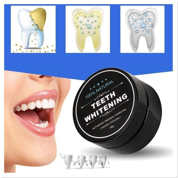 Charcoal Teeth Whitening Powder Activated Coconut Charcoal Teeth Whitening Charcoal Powder Oral Hygiene - MRSLM
