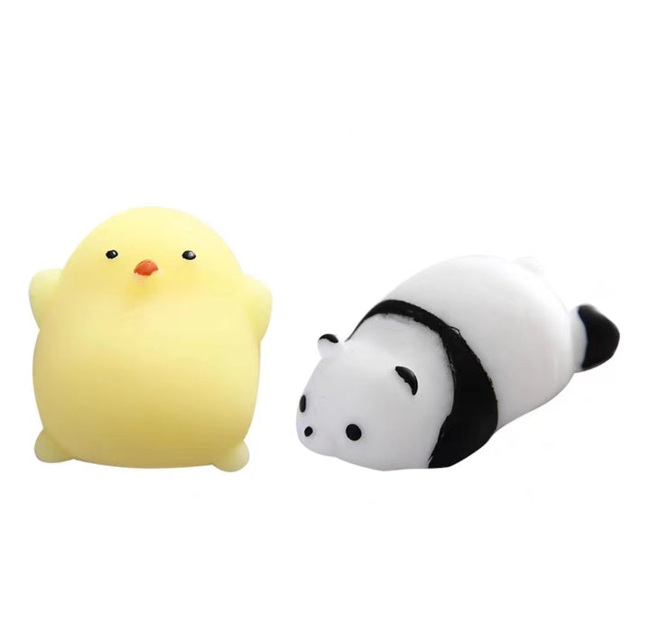 Cartoon Animal Decompression Toy Stress Reduction Ball Cute Little White Panda Dinosaur Squeeze Pop Eye Squeeze Antistress Toy