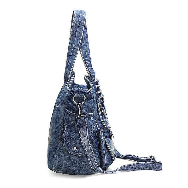 Leisure Fashion Big Bag Denim Bag Shoulder Bag Handbag - MRSLM
