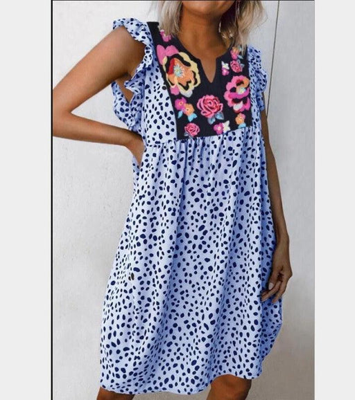 leopard print shirt dress, view 3 - MRSLM