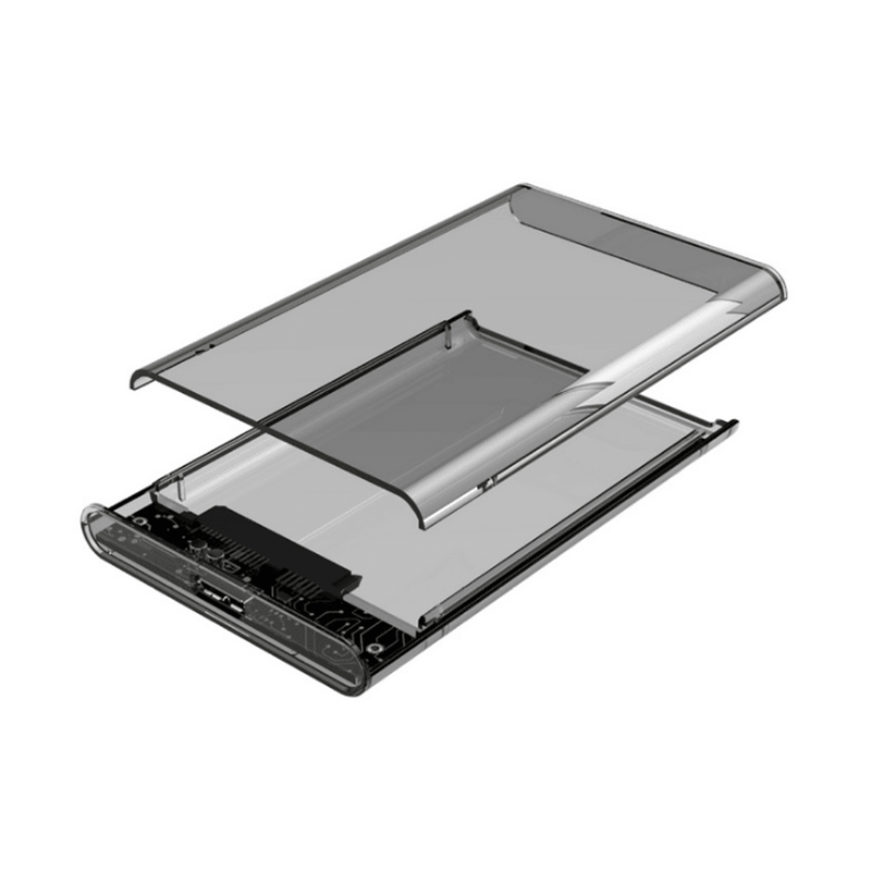 2.5inch SATA I / II / III Hard Disk Transparent USB3.0 / USB2.0 HDD Hard Drive Enclosure Storage Case - MRSLM