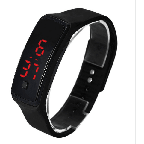 LED Bracelet Watch Thin Girl Men Sports Silicone Digital LED Wristwatches Women Watch Female Clock - MRSLM