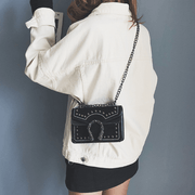 Cross body simple chain scrub bag shoulder - MRSLM
