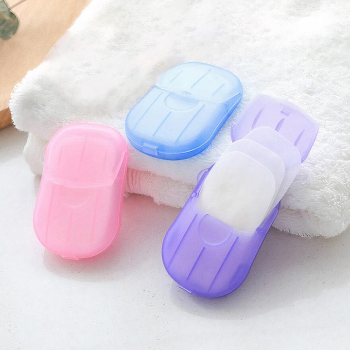Portable Hand-Washing Soap Paper (5 Packs/100 Sheets) - MRSLM