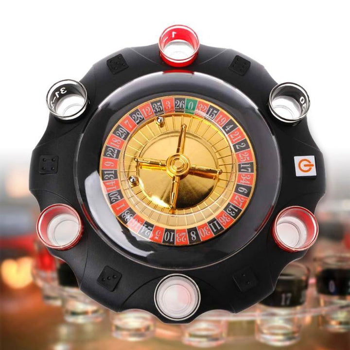 Electric Russian Lucky Wheel Roulette Wine Set (Photo color) - MRSLM