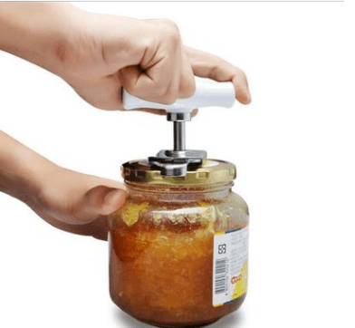 Stainless Steel Adjustable Jar Opener Manual Spiral Seal Lid Remover Twist Off Screw Bottle Opener - MRSLM