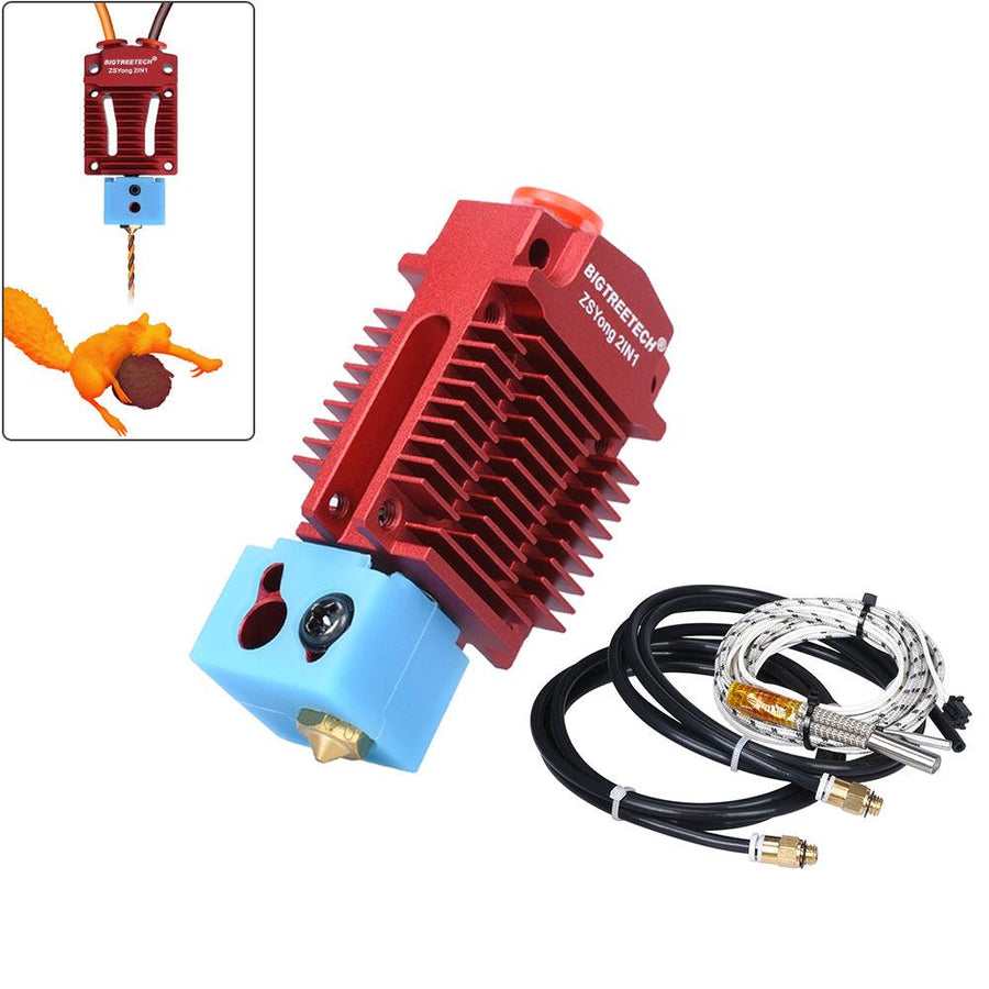 BIGTREETECH® 12V/24V 2-In-1-Out Hotend Dual Color Bowden Extruder ALL Kit for 3D Printer Parts Titan Extruder Switching Hotend - MRSLM