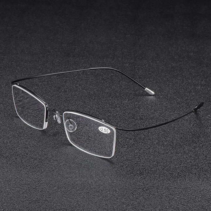 BRAODISON Presbyopic Reading Glasses HD Coated Resin Lens Flexible Titanium Frame - MRSLM