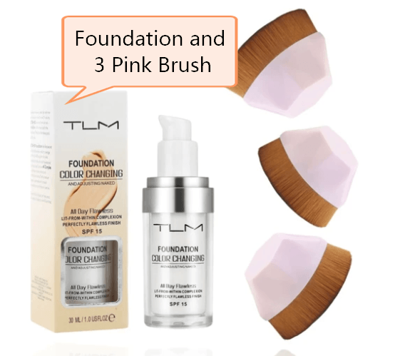 Temperature Liquid Foundation Concealer Portable Natural Color Makeup Foundation BB Concealer - MRSLM