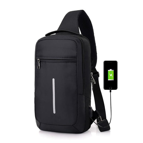 Anti-theft USB charging chest bag with you - MRSLM