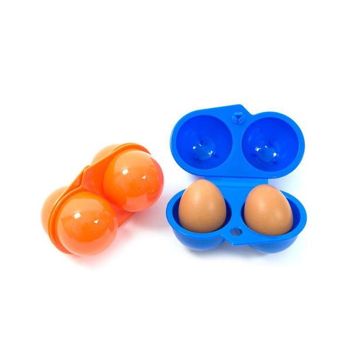 Outdoor Camping Tableware Portable Camping Picnic BBQ Egg Box Container Egg Storage Boxes - MRSLM