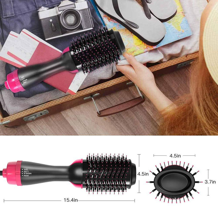 Multifunctional Negative Ion Hairbrush Comb Roll Straight Du - MRSLM