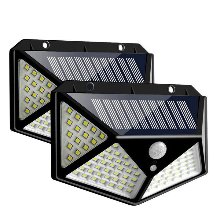 ARILUX® 100 LED Solar Powered PIR Motion Sensor Wall Light Outdoor Garden Lamp 3 Modes - MRSLM