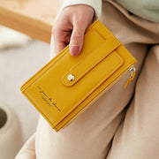 ultra-thin double zipper wallet, view 6 - MRSLM