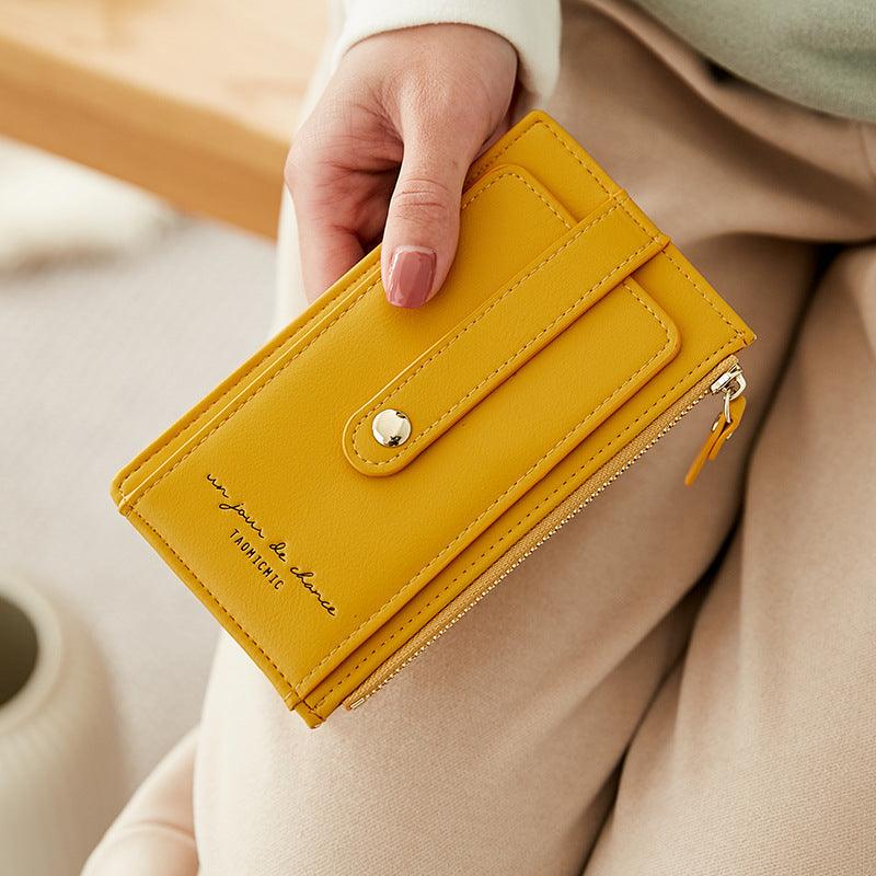 ultra-thin double zipper wallet, view 6 - MRSLM
