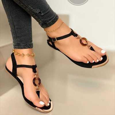 women's flat casual flip flop sandals - MRSLM