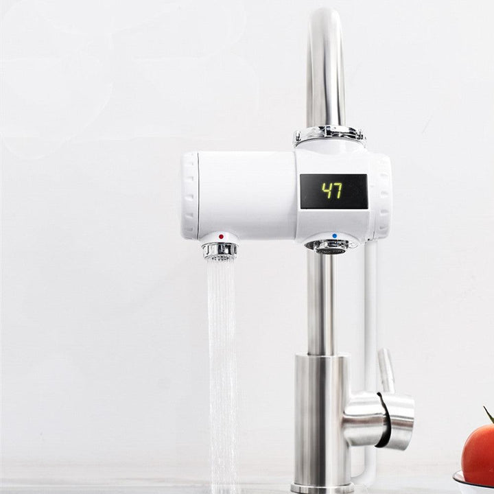 Xiaoda 220V 3000W Electric Hot Water Heater Faucet 3s Fast Instant Heating Home Bathroom Kitchen Hot & Cold Mixer Tap LED Display IPX4 Waterproof From - MRSLM