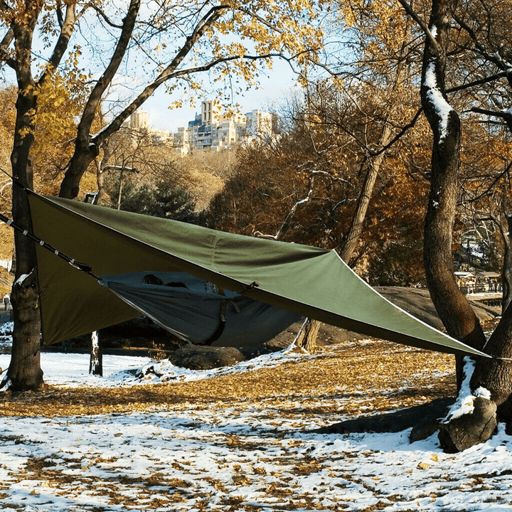 Outdoor Tent Sunshade Portable Hammock Rain Fly Waterproof Tent Tarp Camping Backpacking Tarp - MRSLM