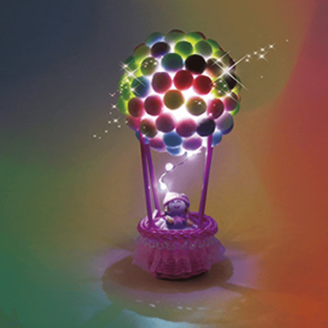 DIY Luminous Ball Lashing Hot-Air Balloon Shining Ornament Table Top Night Light - MRSLM
