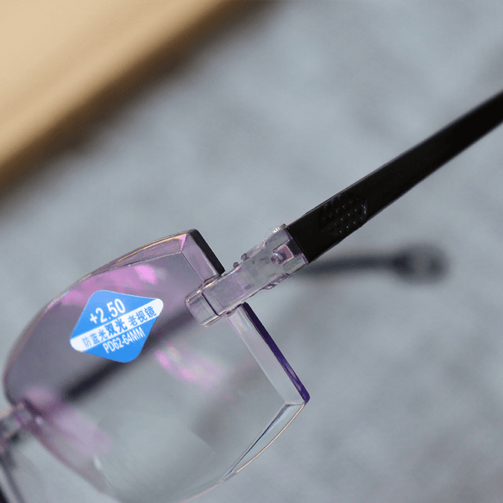 Radiation-Proof Trimmed Rimless Reading Glasses - MRSLM