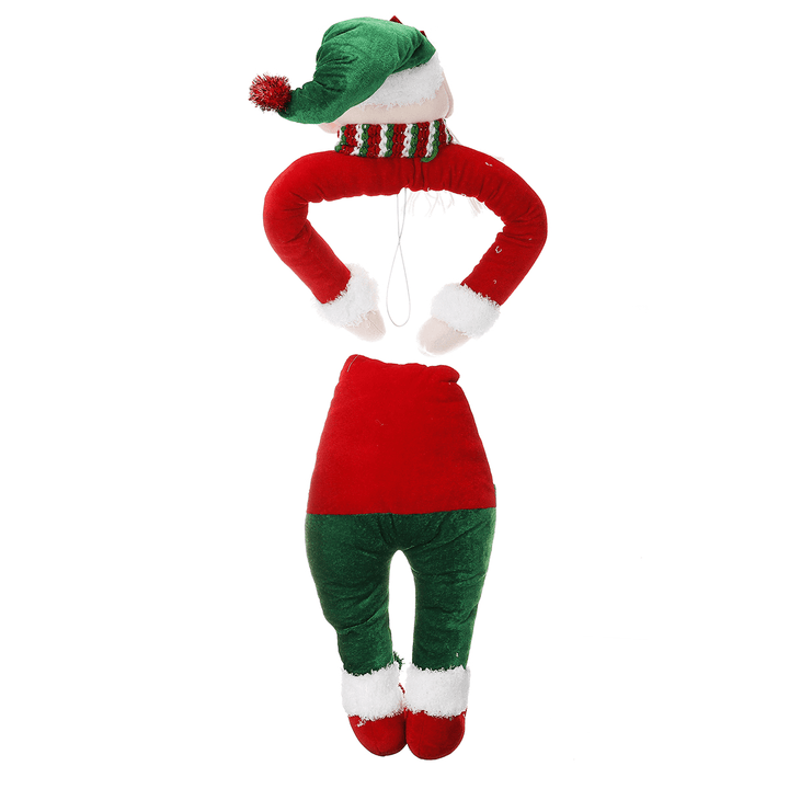 Christmas Elf Santa Claus Dolls Sitters Ornaments Hung on Christmas Tree Party - MRSLM
