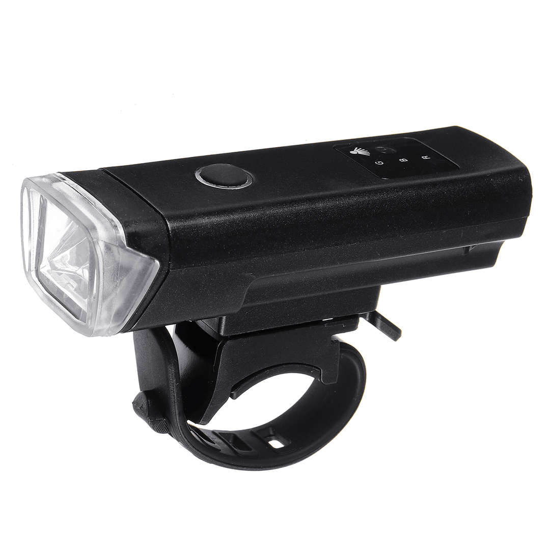 BIKIGHT 350Lm 1200Mah Touch Light-Sensitive LED USB Charging Bike Lights Set Bicycle Headlight with Taillight - MRSLM