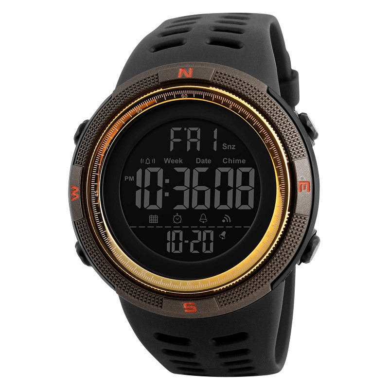 SKMEI 1251 Countdown Double Time Digital Watch Men Chronograph Electronic Sport Watch - MRSLM